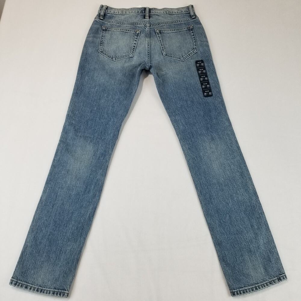 J Crew Jeans Mens 28x30 Blue Slim Flex Medium Wash Denim Stretch Classic Style - Picture 2 of 13